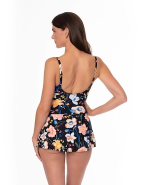 Traje de baño completo Jantzen estampado floral para mujer