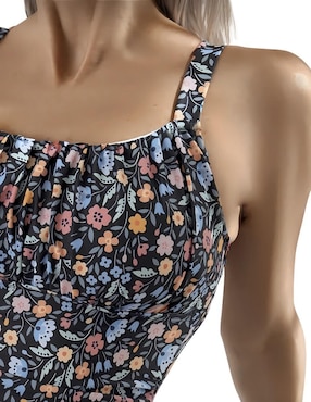 Traje de baño completo Marinity estampado floral para mujer