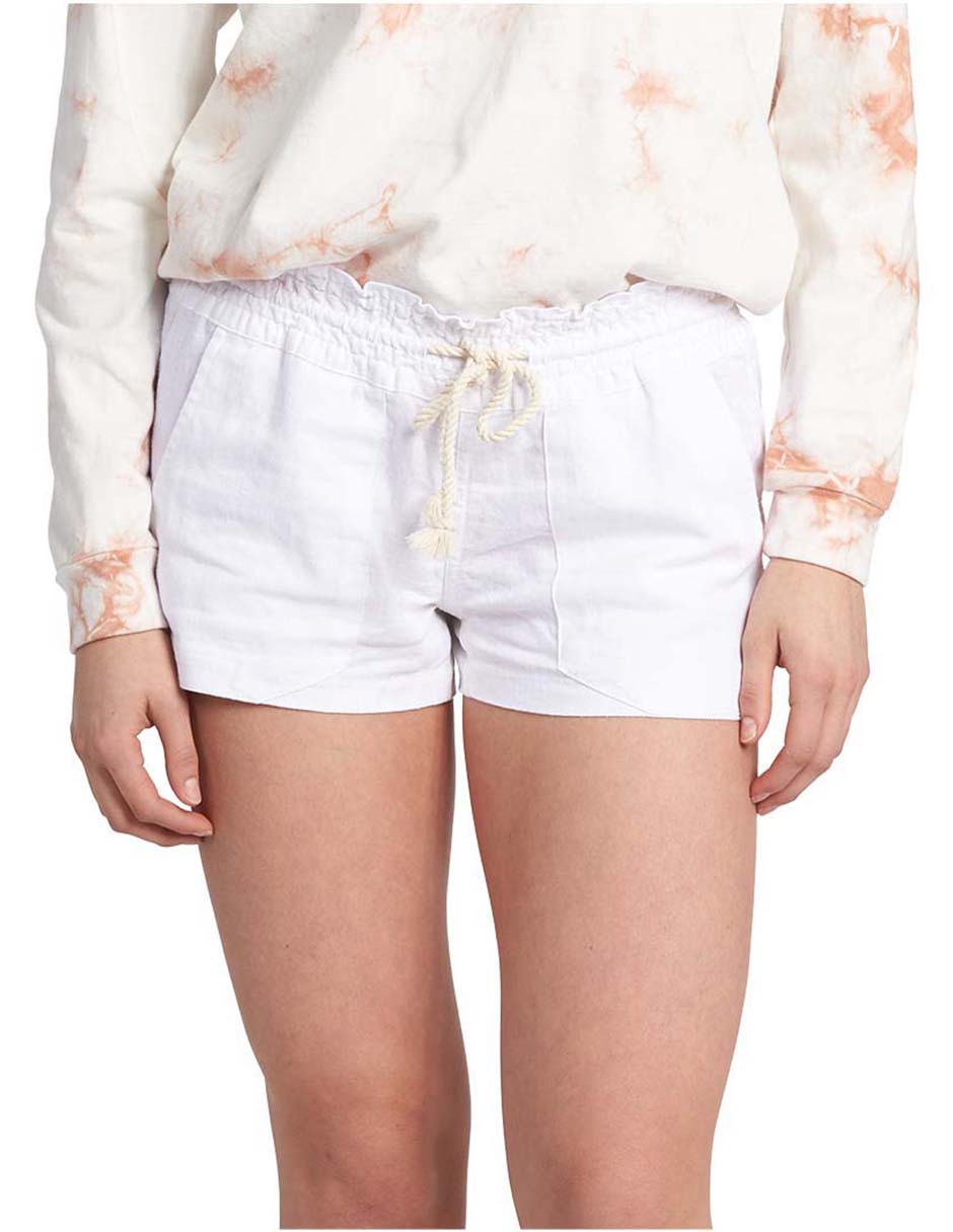 Salida de playa short con listón para mujer