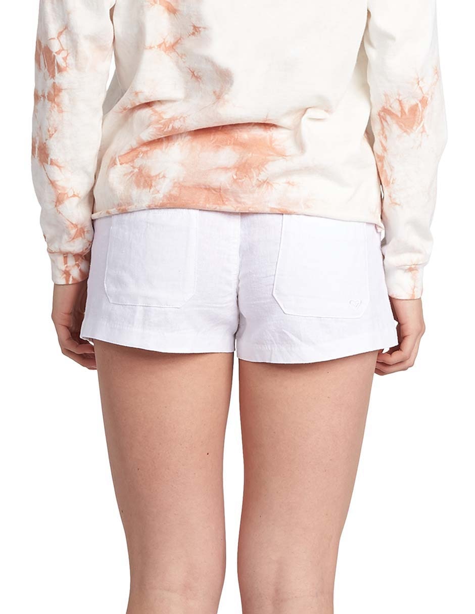 Salida de playa short con listón para mujer 3