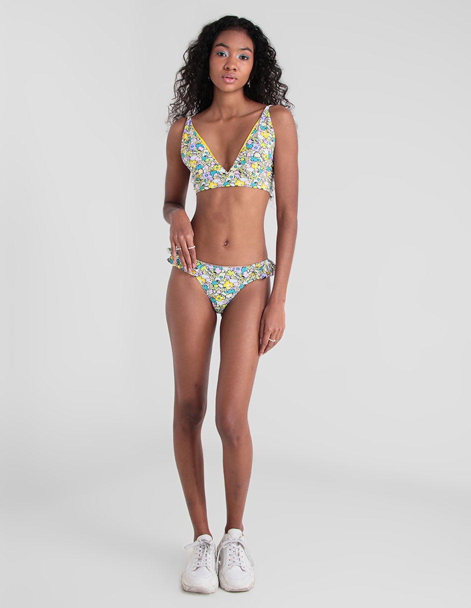 Bikini floral cadera para mujer 5