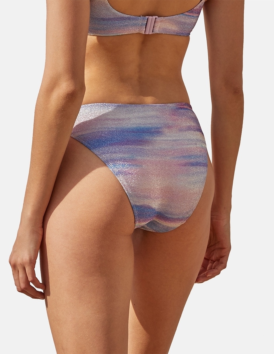 Bikini floral media cintura para mujer 3