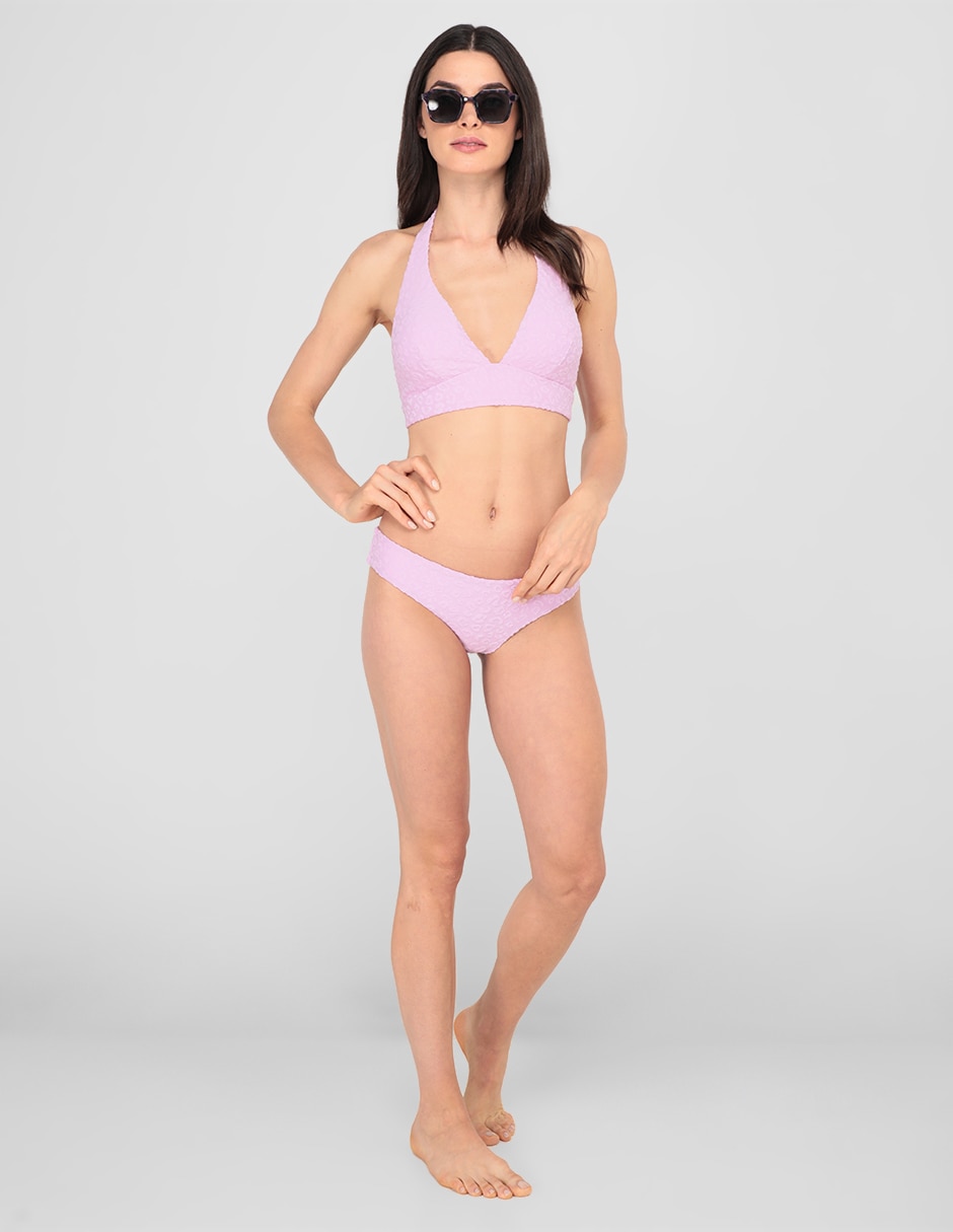 Bikini estampado tie dye a la cadera para mujer 6