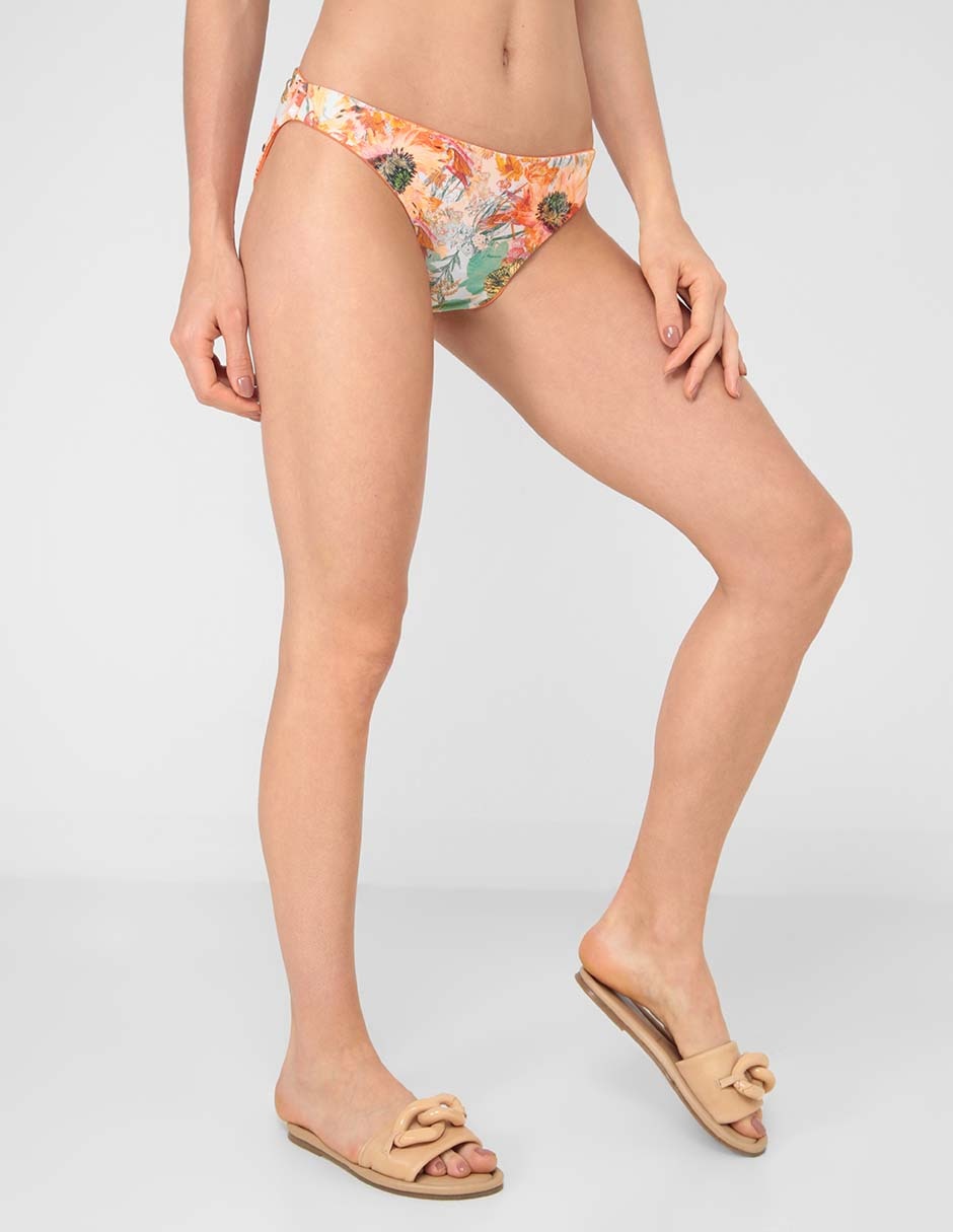 Bikini estampado floral a la cintura para mujer 2