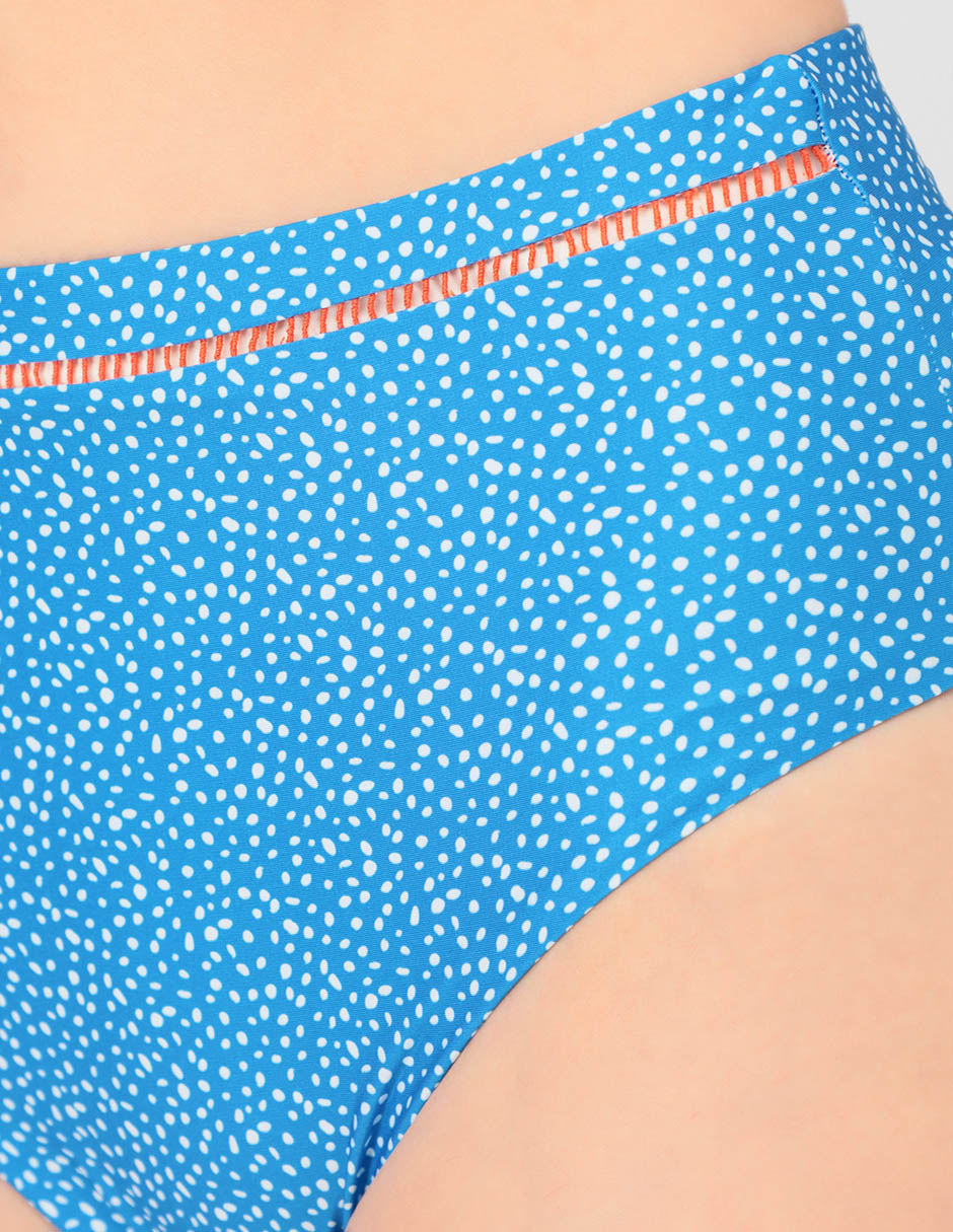 Bóxer bikini estampado floral a la cintura para mujer 4