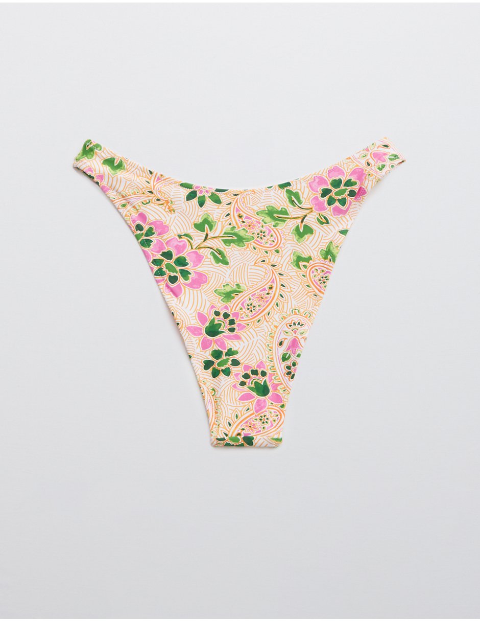 Brasileña bikini floral cadera para mujer 2