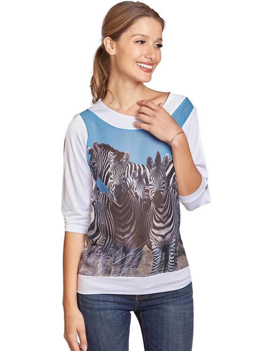 Blusa manga 3/4 para mujer 4