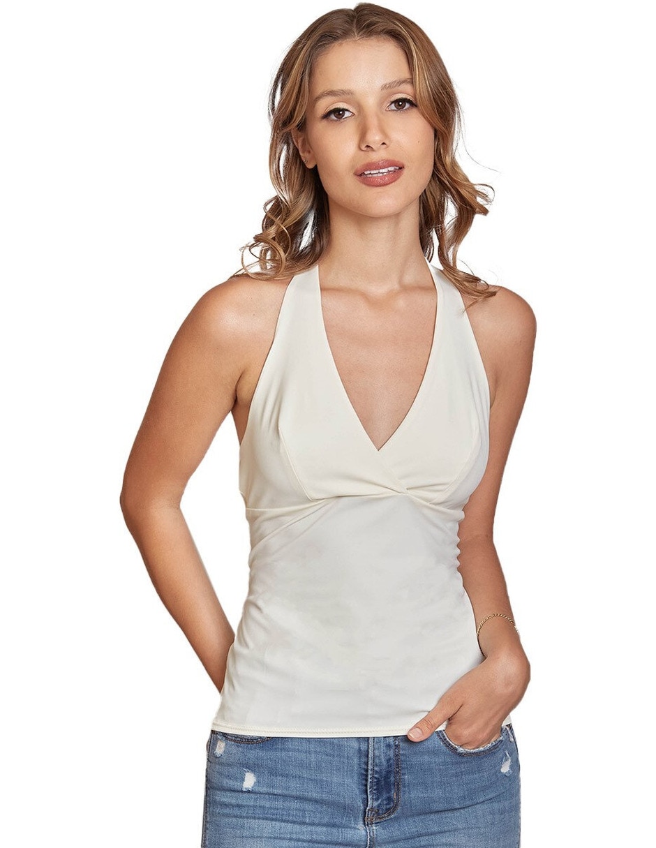 Blusa sin manga para mujer
