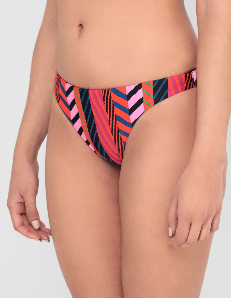 Bikini a rayas a la cadera para mujer 2