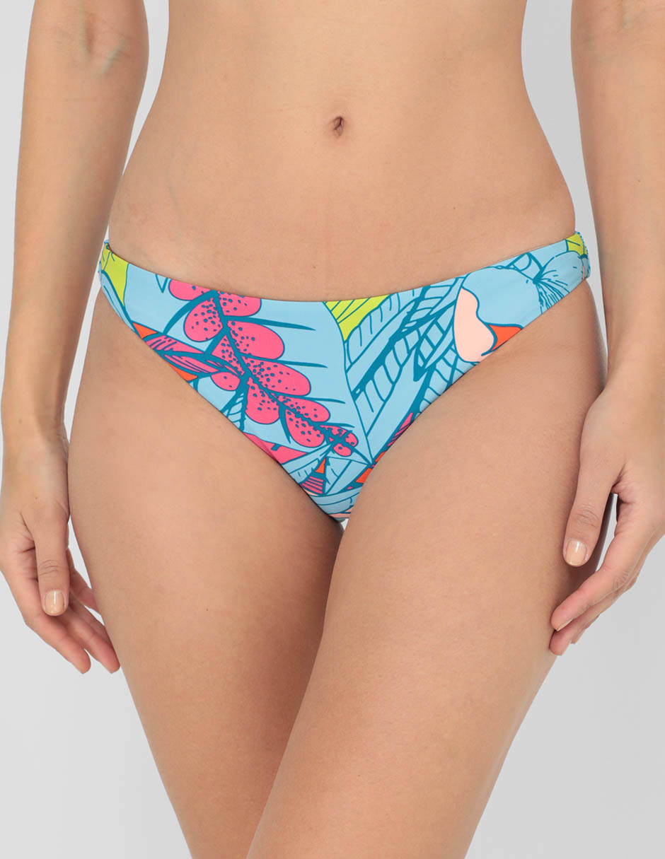 Bikini floral a la cadera para mujer