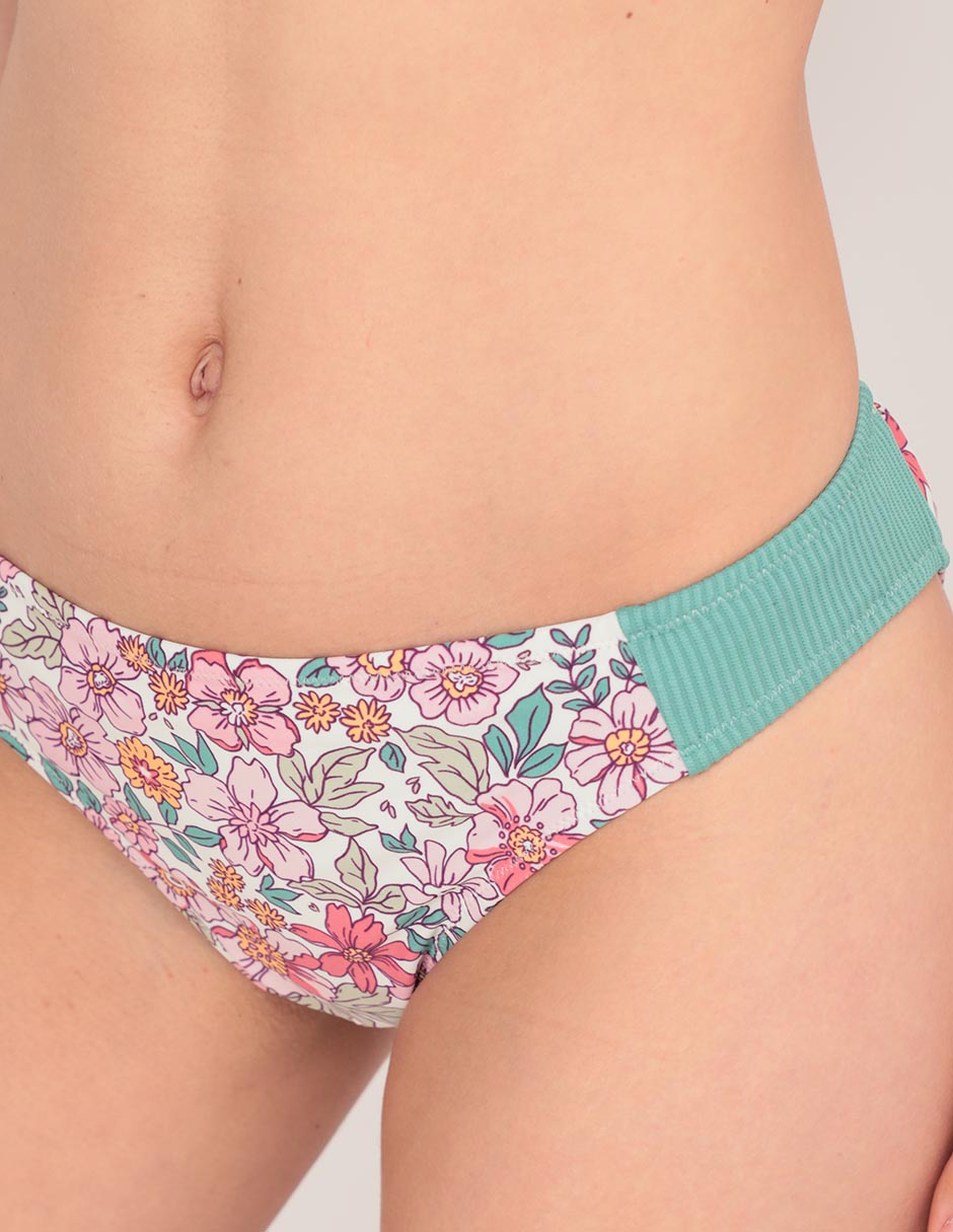 Bikini estampado floral a la cadera para mujer 4