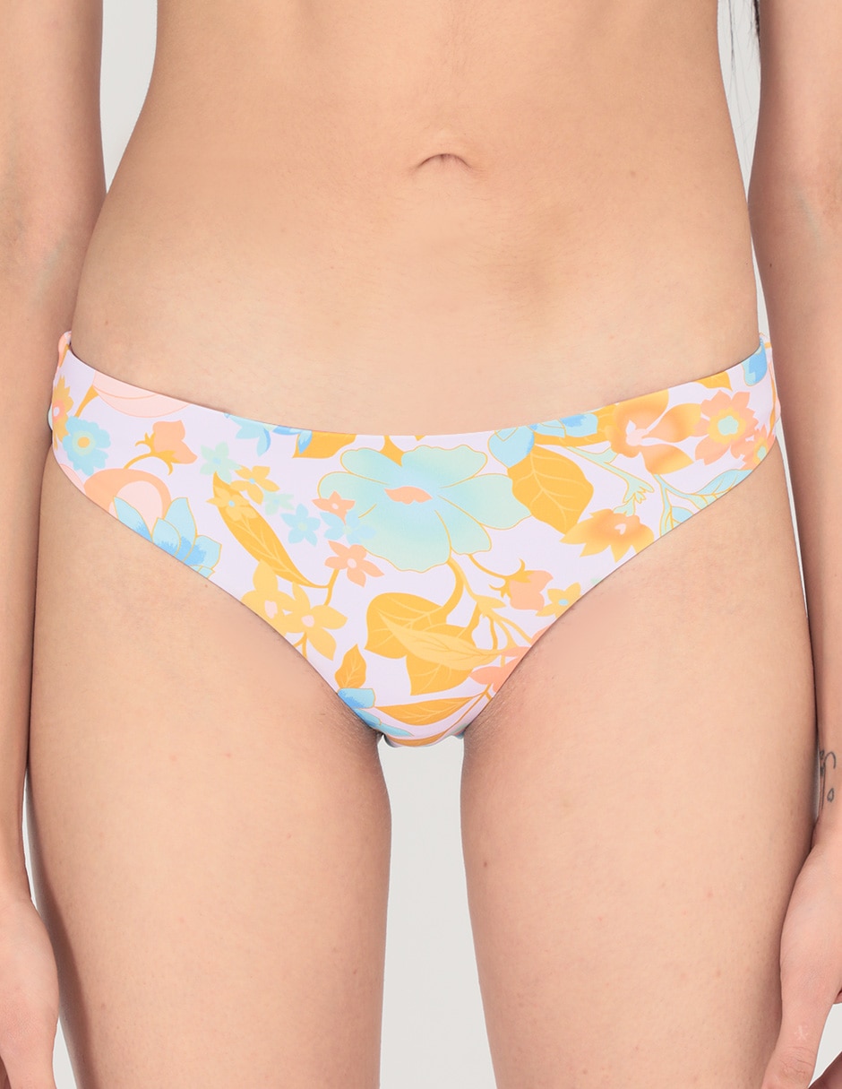 Bikini estampado floral a la cintura para mujer