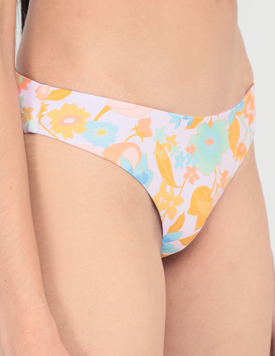 Bikini estampado floral a la cintura para mujer 2