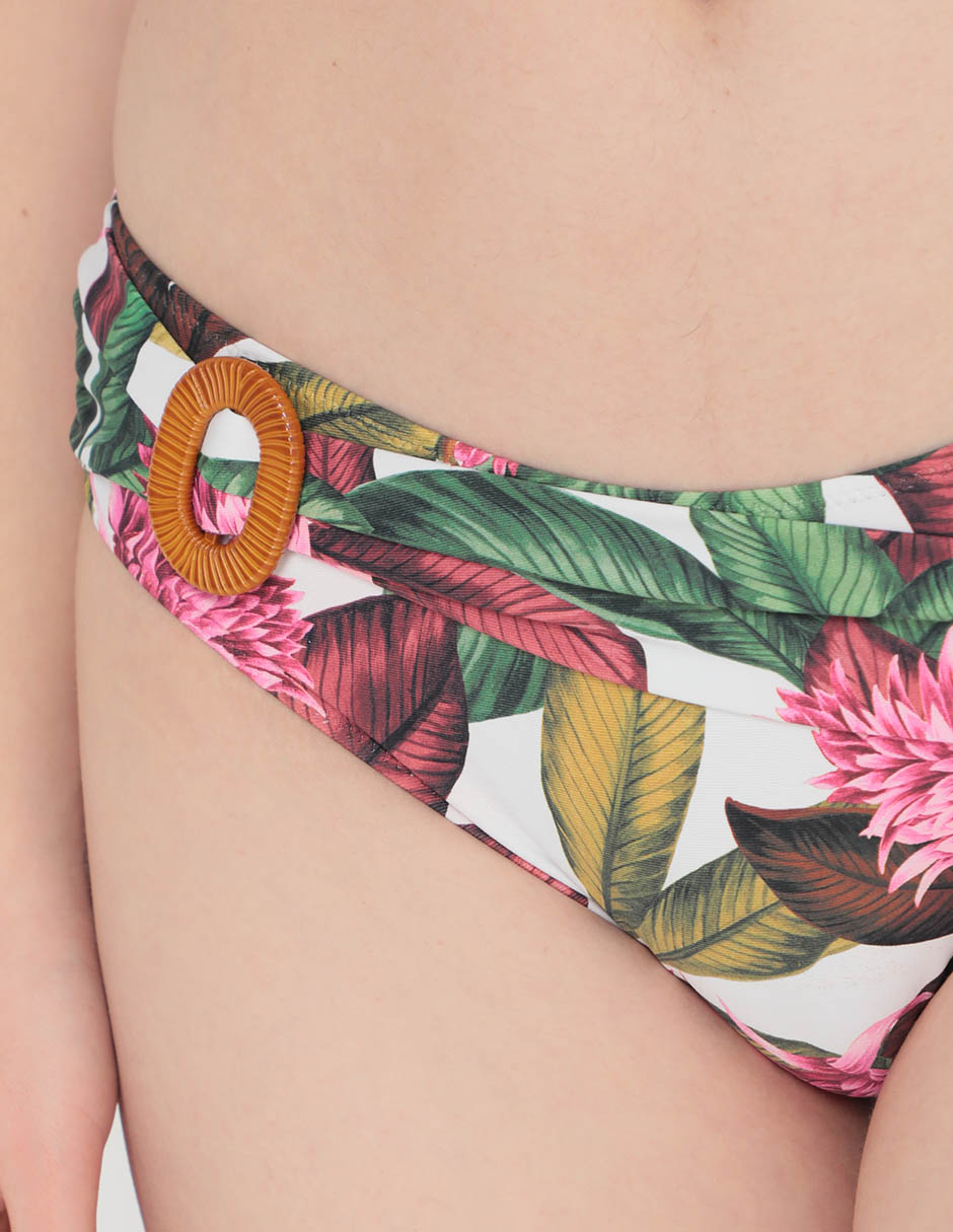 Bikini floral cadera para mujer 4