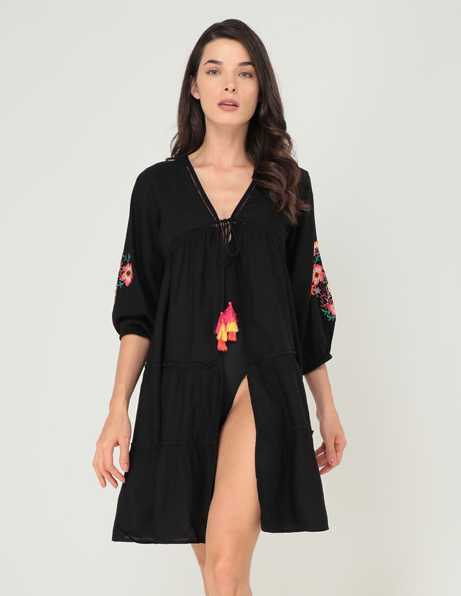 Kimono salida de playa LIEB con pedrería para mujer