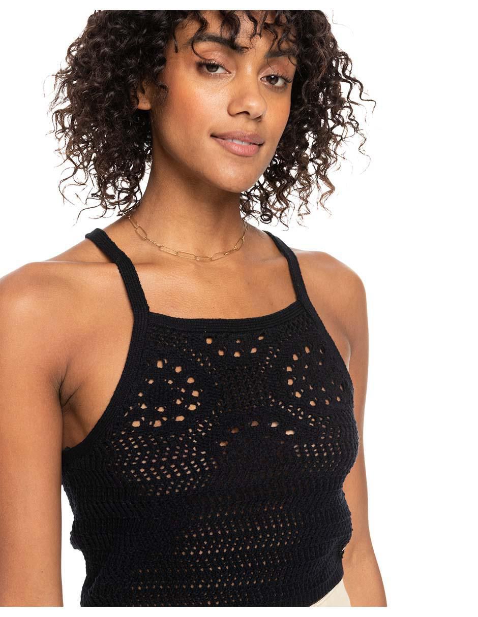 Top cuello halter tirante delgado 4