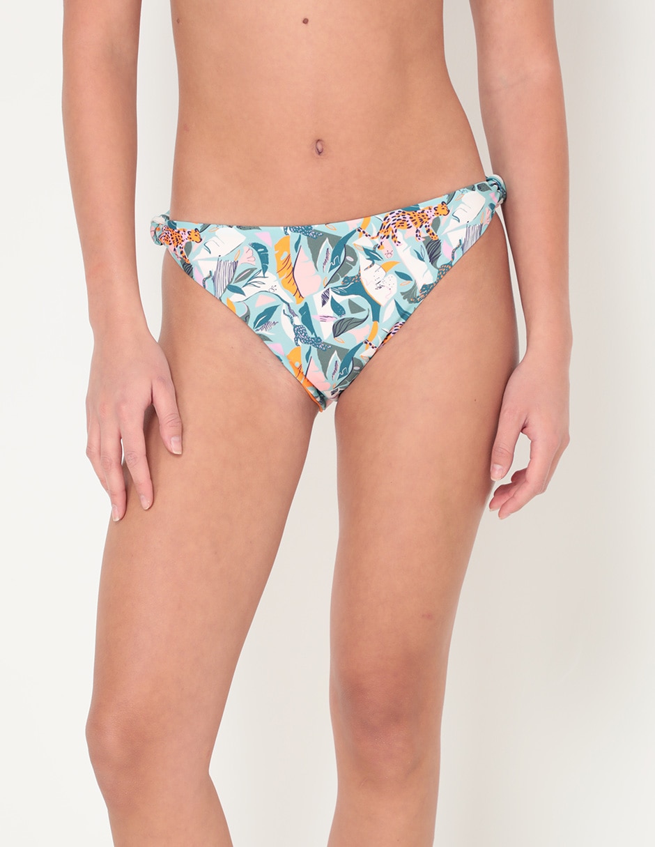 Cheeky bikini estampado floral a la cadera para mujer Cheeky bikini estampado floral a la cadera para mujer