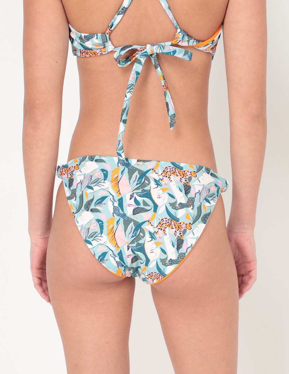 Cheeky bikini estampado floral a la cadera para mujer 3