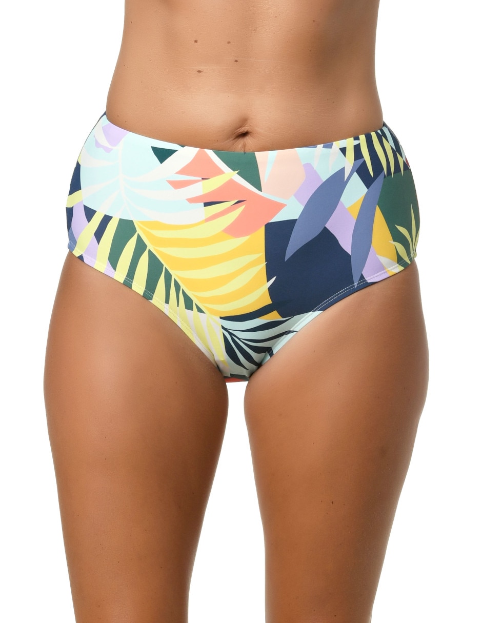 Bikini estampado a la cintura para mujer