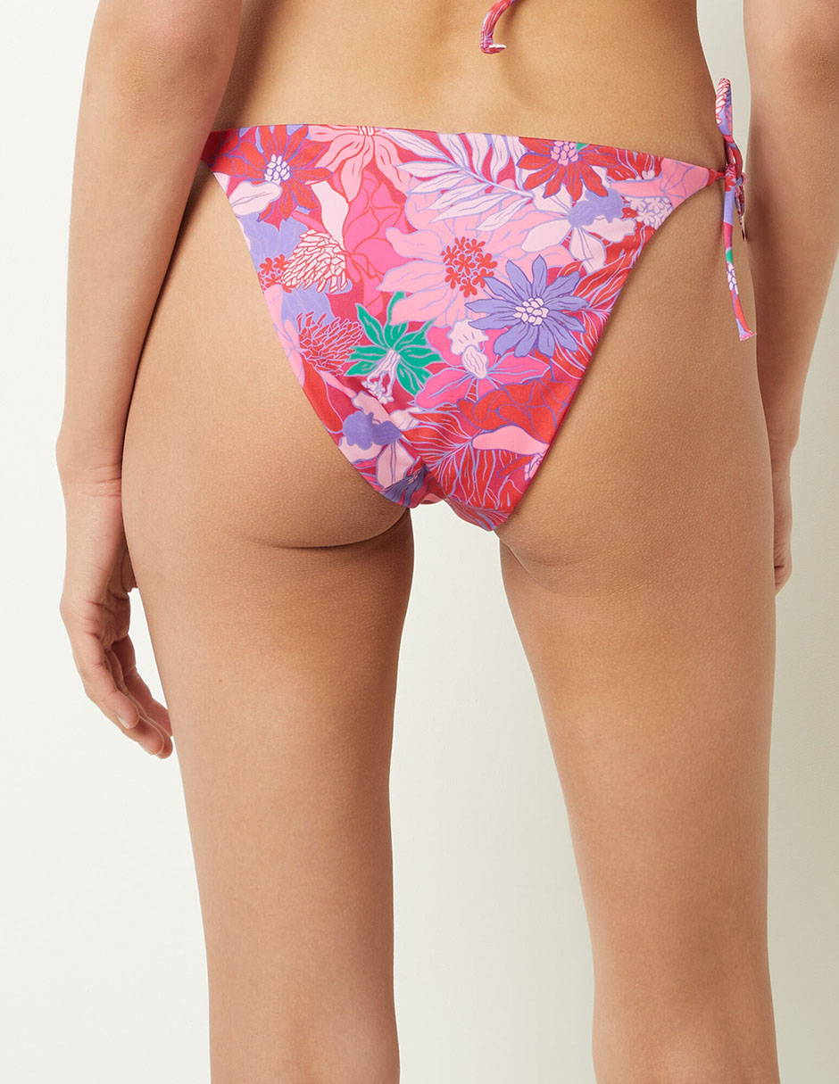 Bikini estampado floral a la cadera para mujer 2