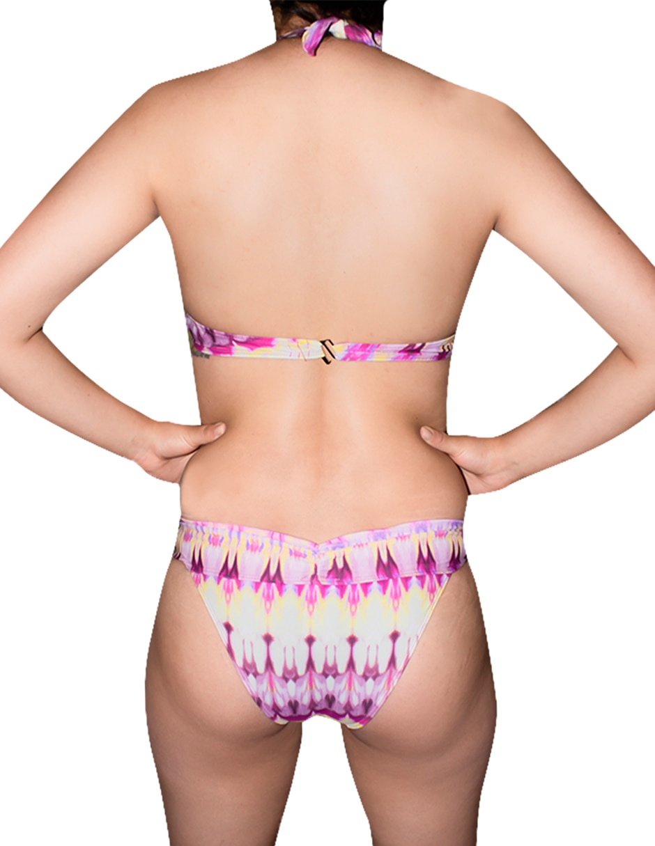 Conjunto bikini pick pink "estampado" degradado "para mujer"