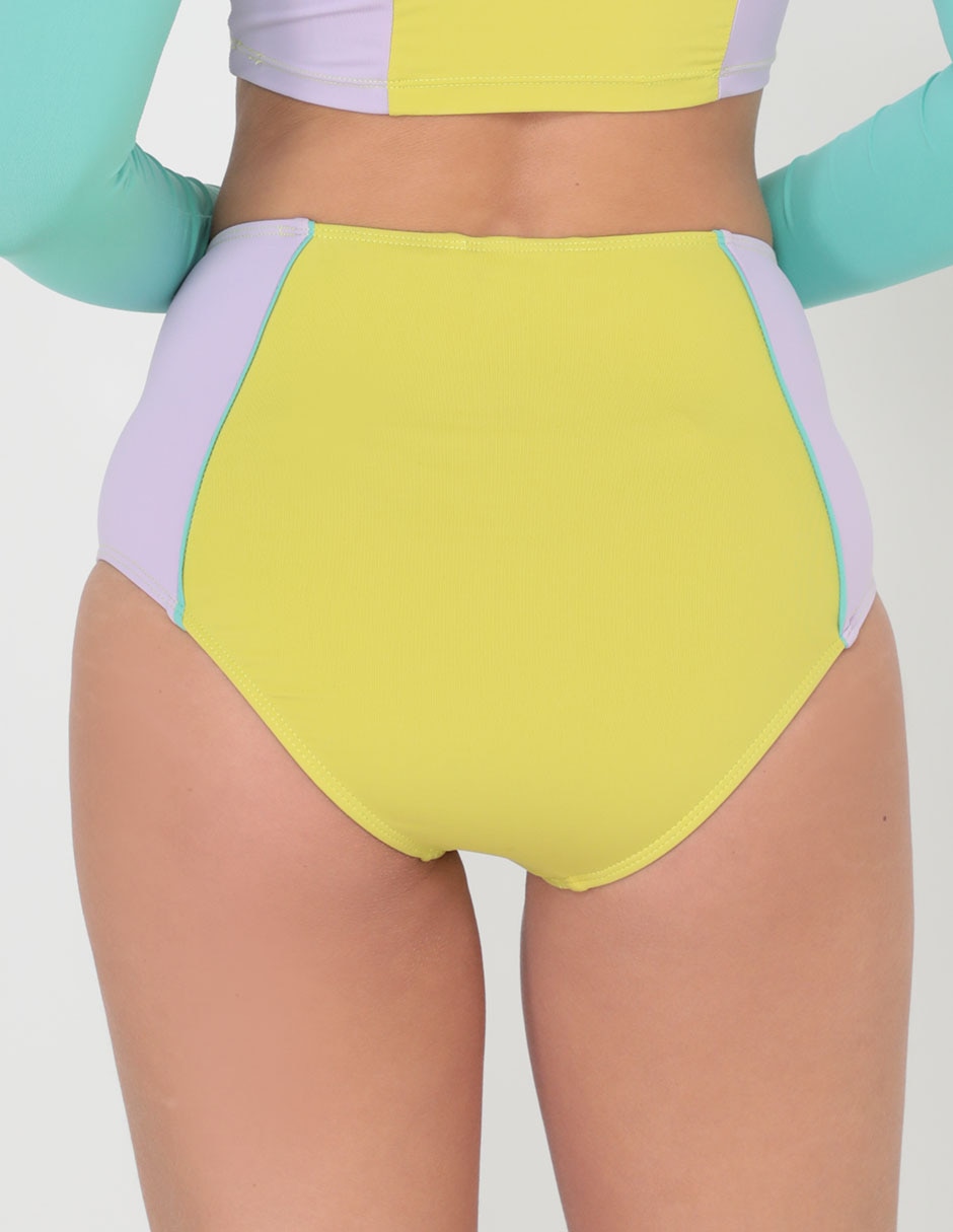Hipster bikini estampado a la cintura para mujer 3