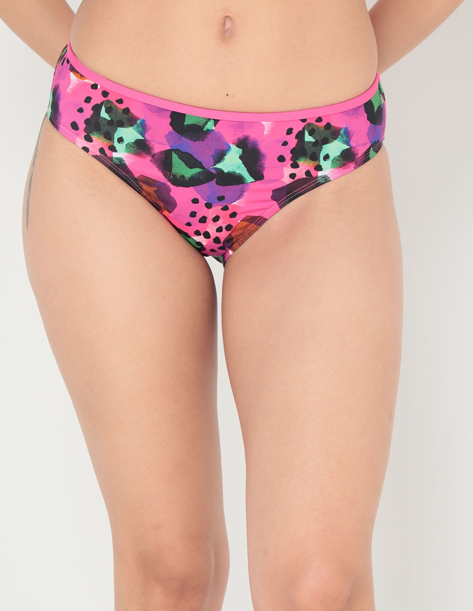 Bikini estampado a la cadera para mujer