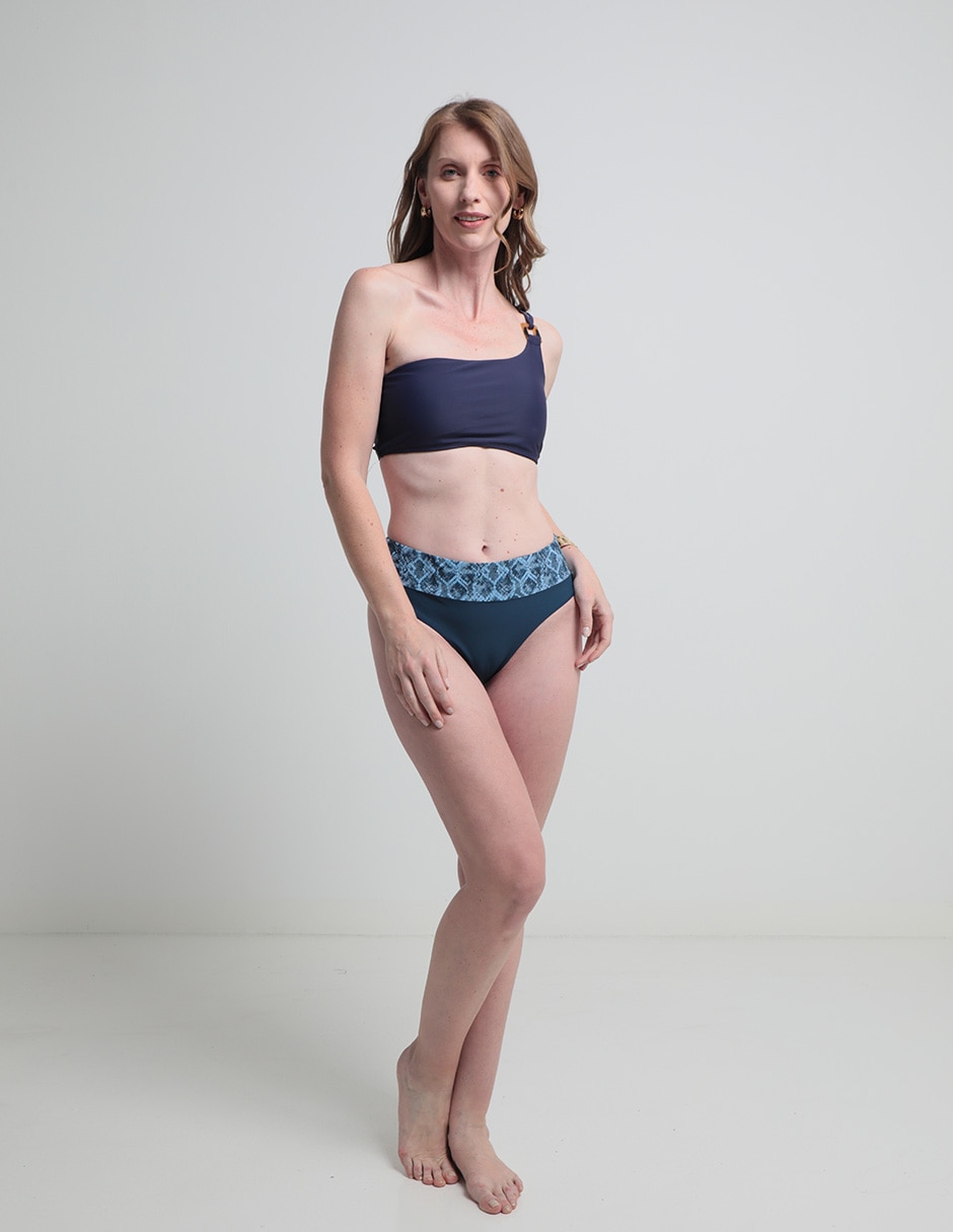 Bikini estampado a la cintura para mujer 5