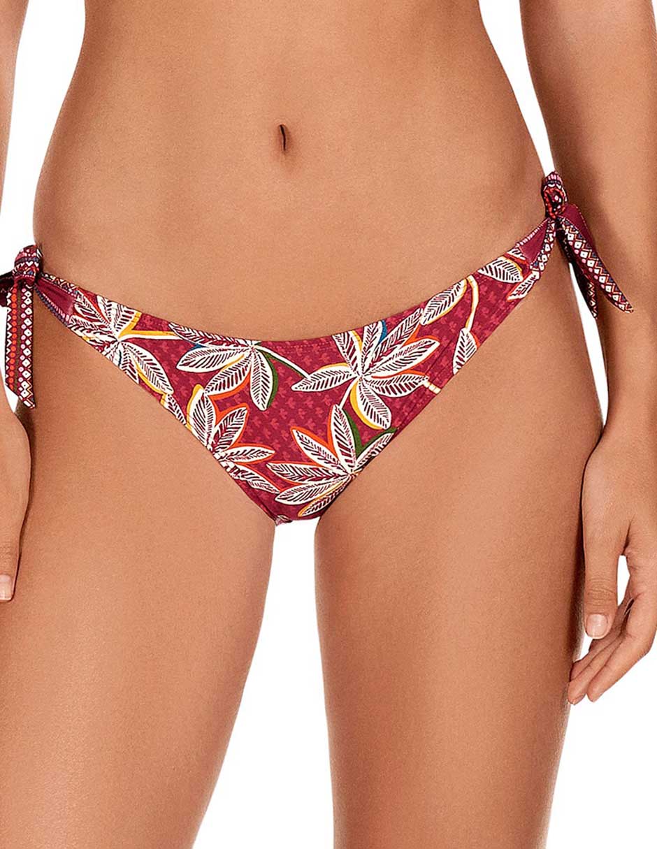 Bikini estampado floral a la cadera para mujer 1