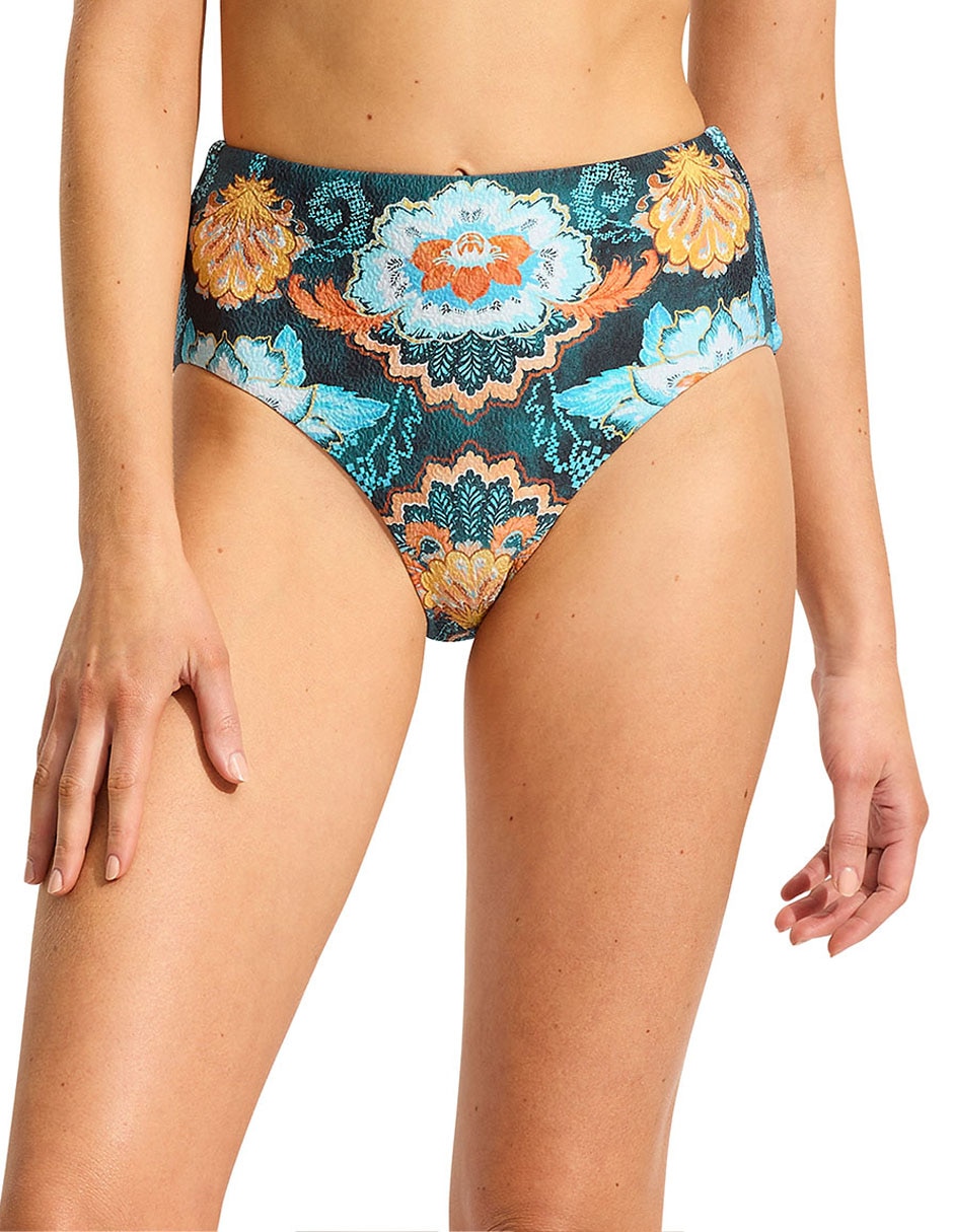 Bikini estampado floral a la cadera para mujer