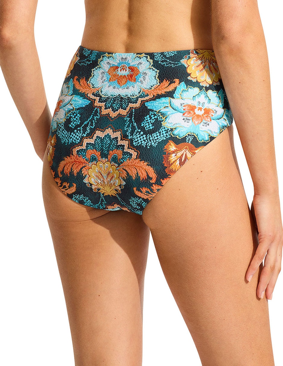 Bikini estampado floral a la cadera para mujer 2