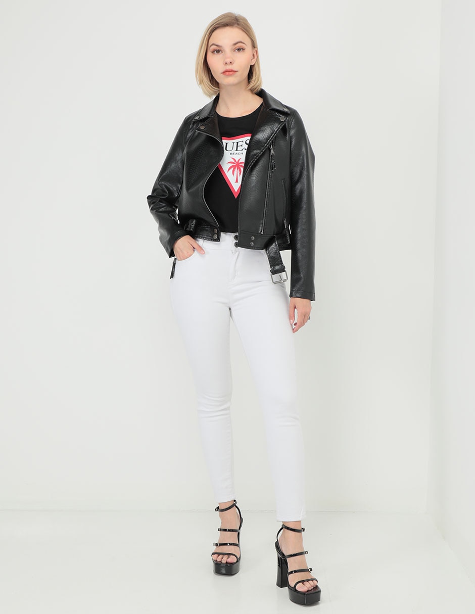 Playera manga corta cuello redondo para mujer 3
