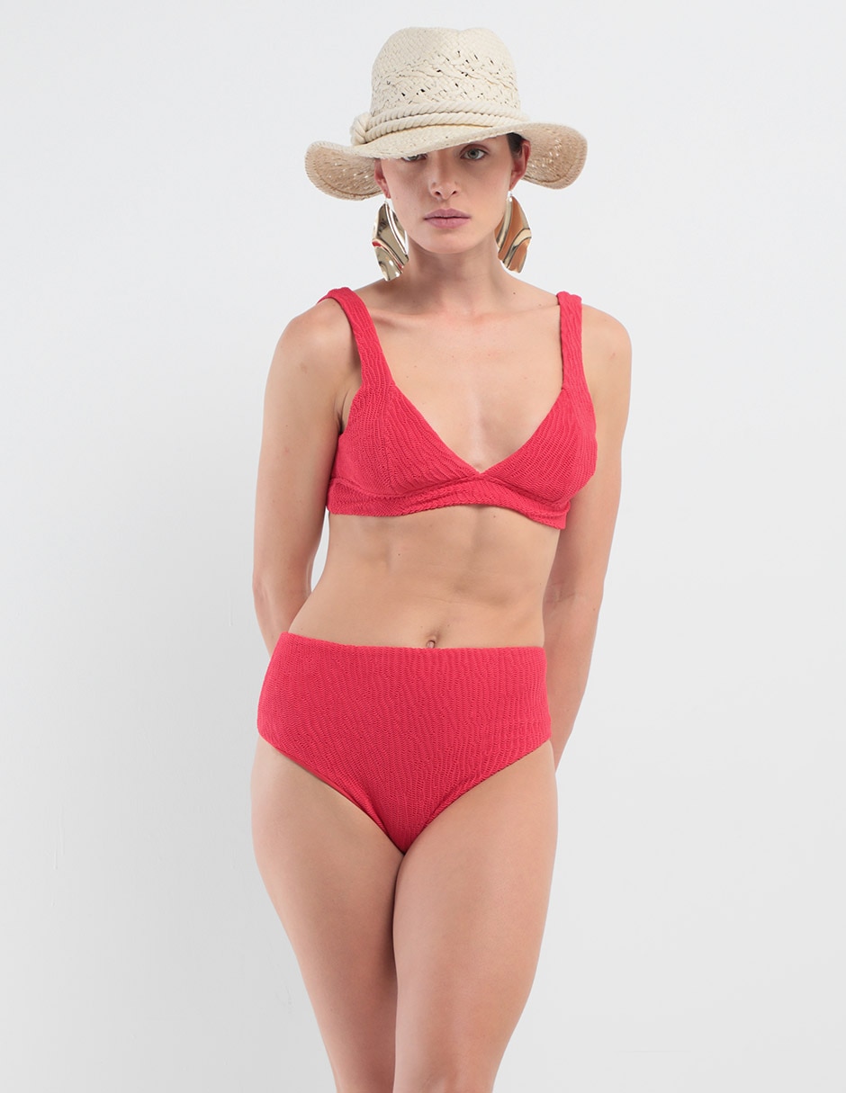 Panty bikini a la cintura para mujer
