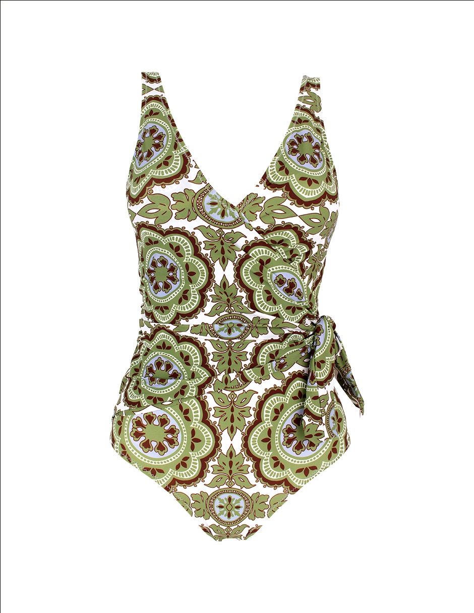 Traje de baño completo estampado para mujer 5