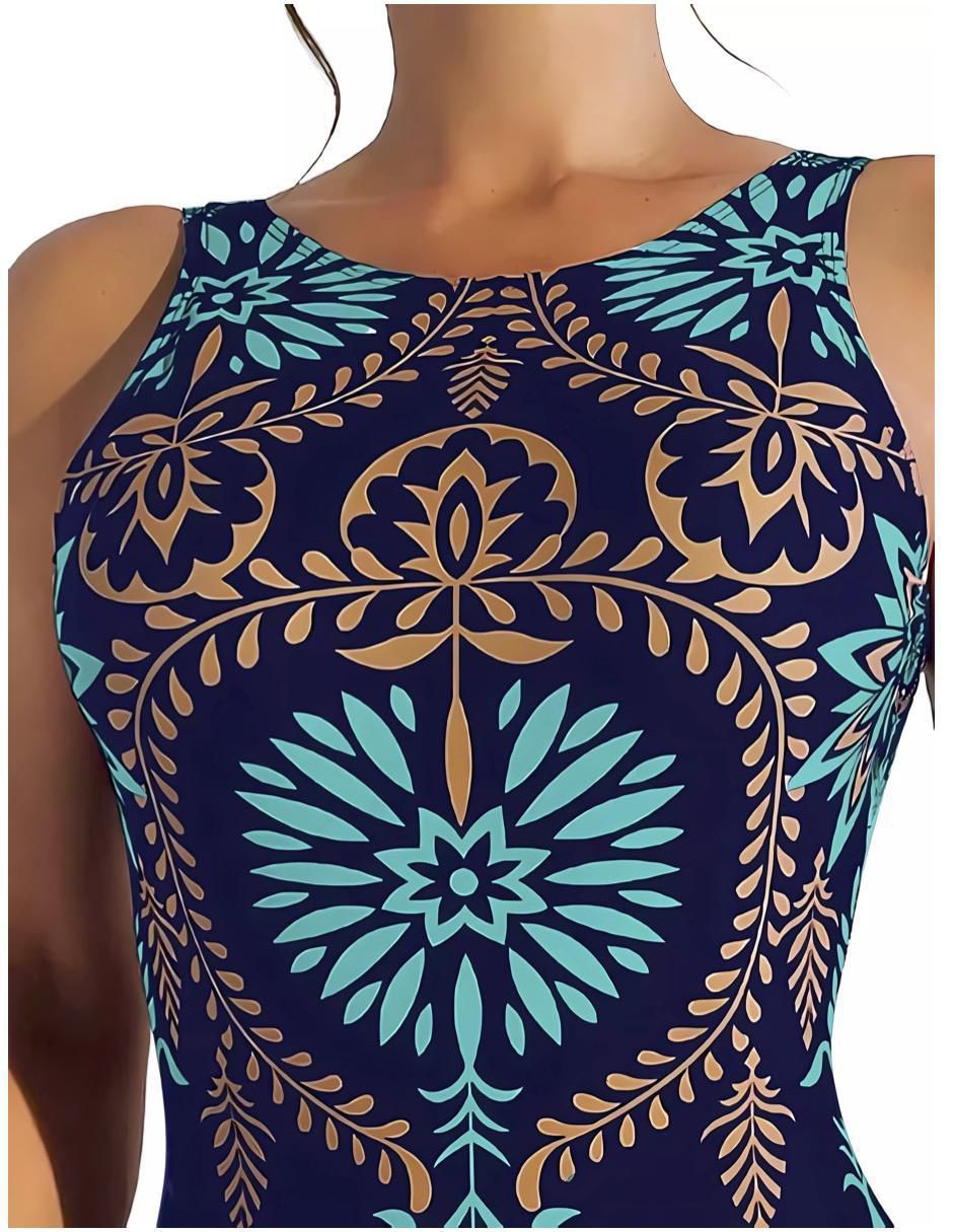 Traje de baño completo estampado para mujer 3