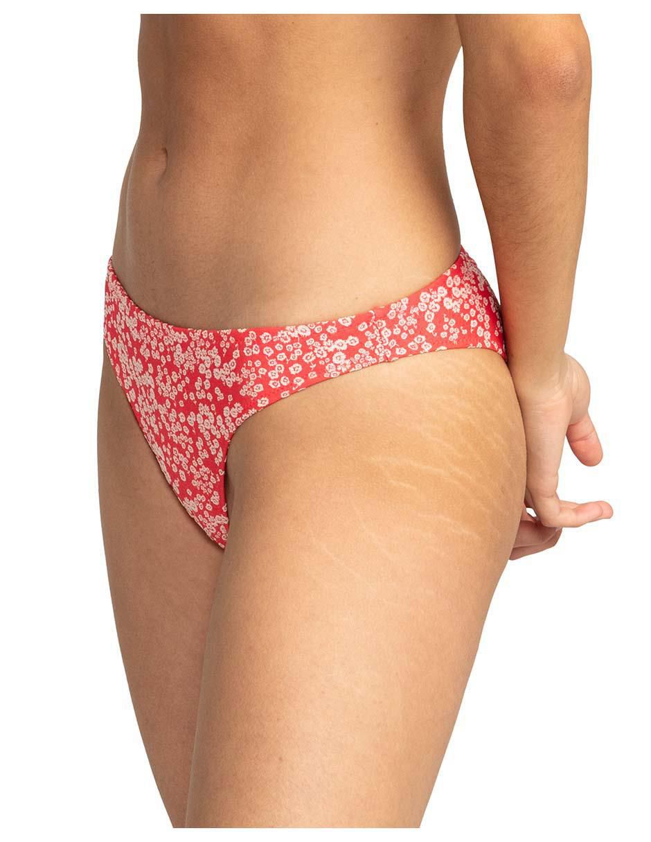 Panty bikini estampado floral a la cadera para mujer 3