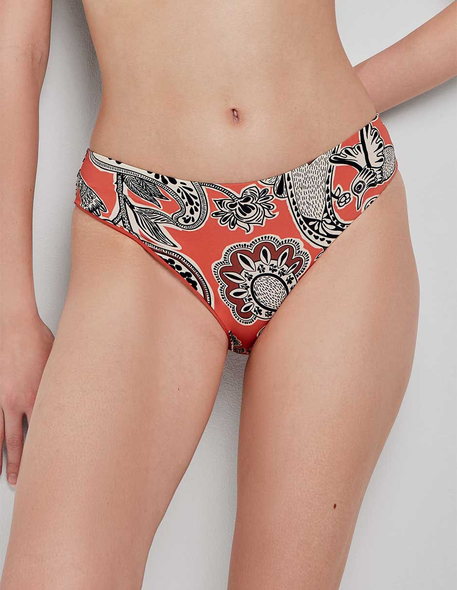 Bikini estampado floral a la cadera para mujer 7