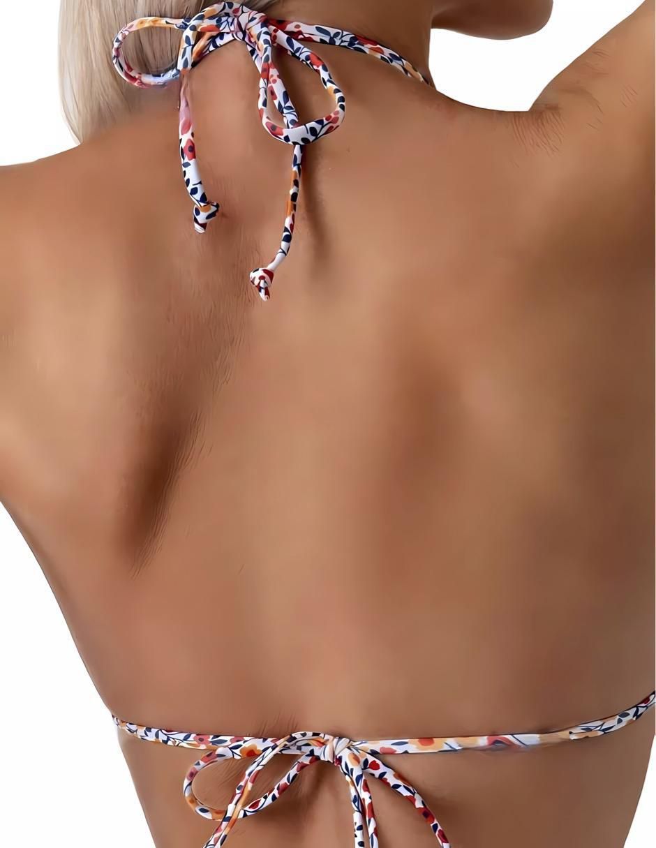 Traje de baño completo estampado floral para mujer 3