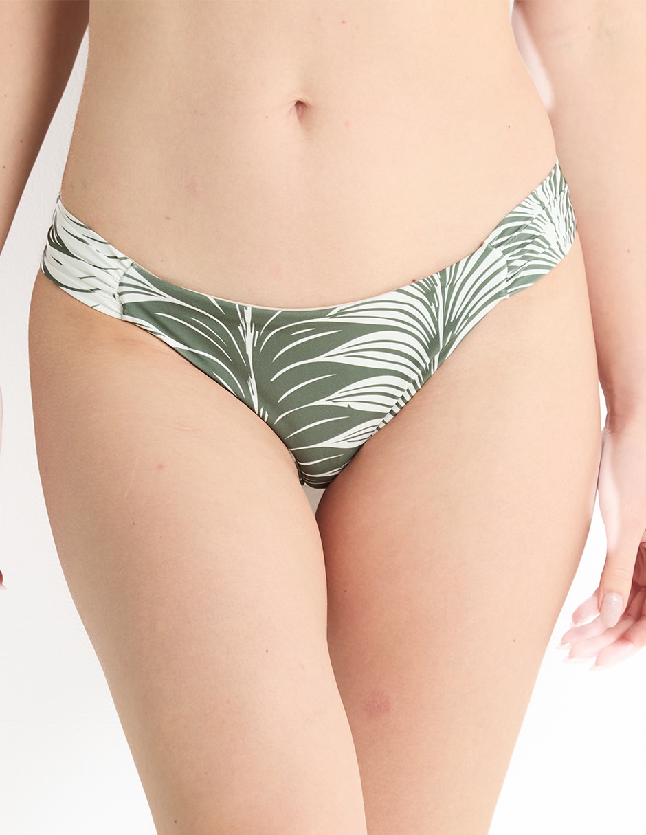 Bikini estampado a la cadera para mujer