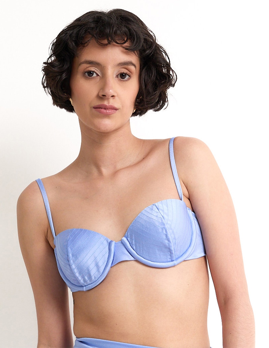 Top bikini con copa para mujer