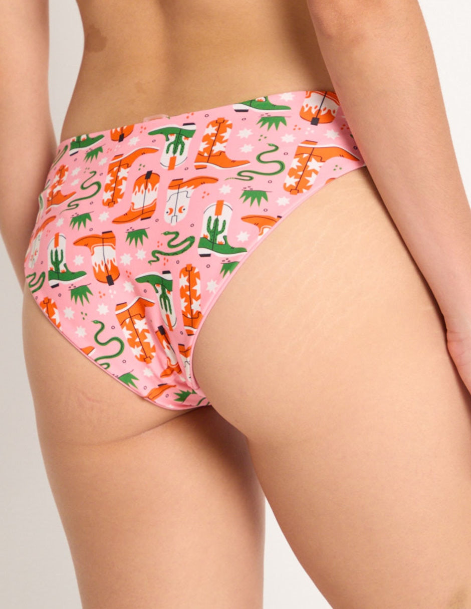 Bikini estampado a la cadera para mujer 2