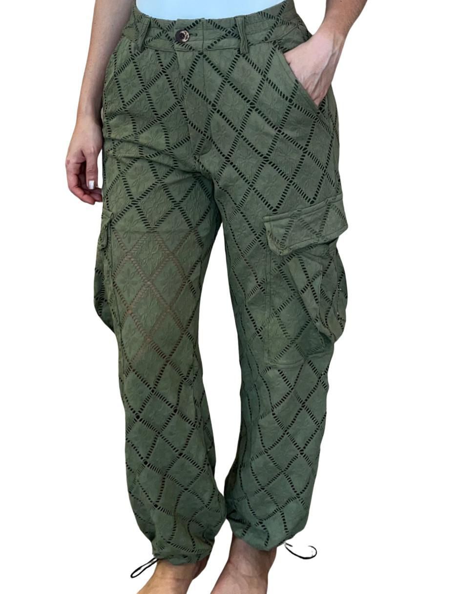 Pantalón cargo amplio para mujer 1