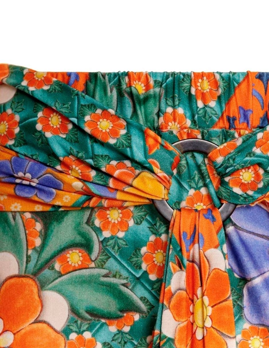 Falda short midi a la cintura 5