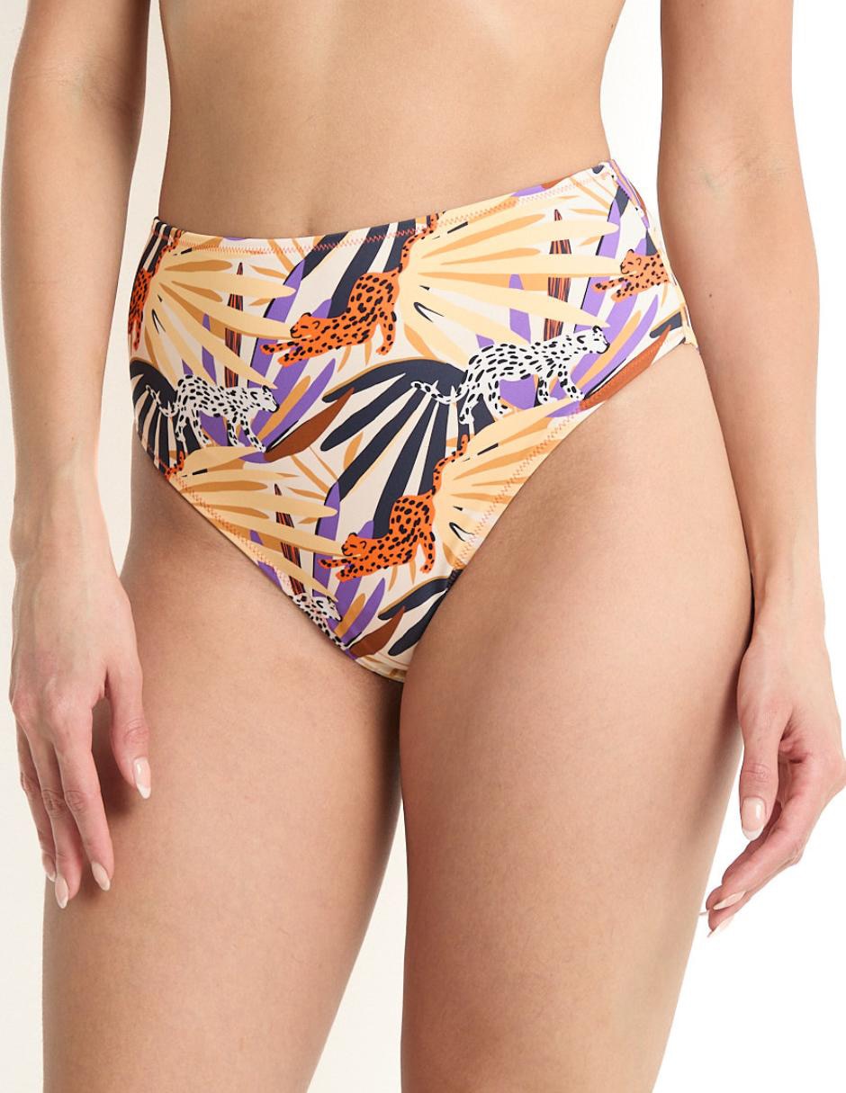 Bikini estampado a la cintura para mujer