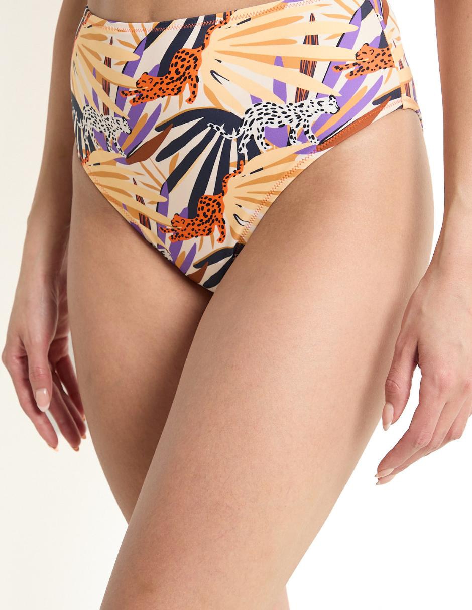 Bikini estampado a la cintura para mujer 4