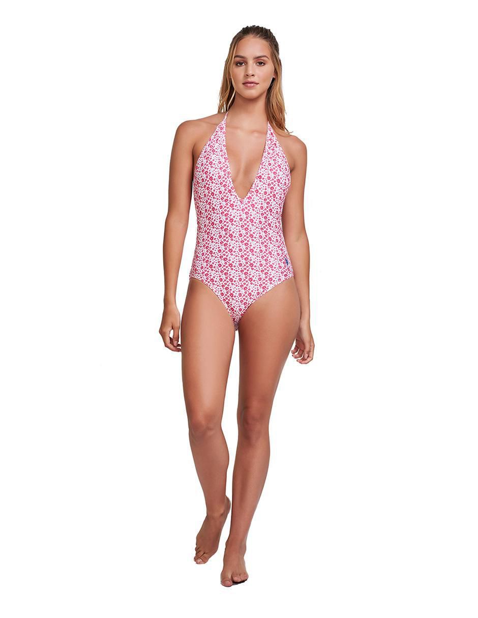 Traje de baño completo estampado floral para mujer Traje de baño completo estampado floral para mujer
