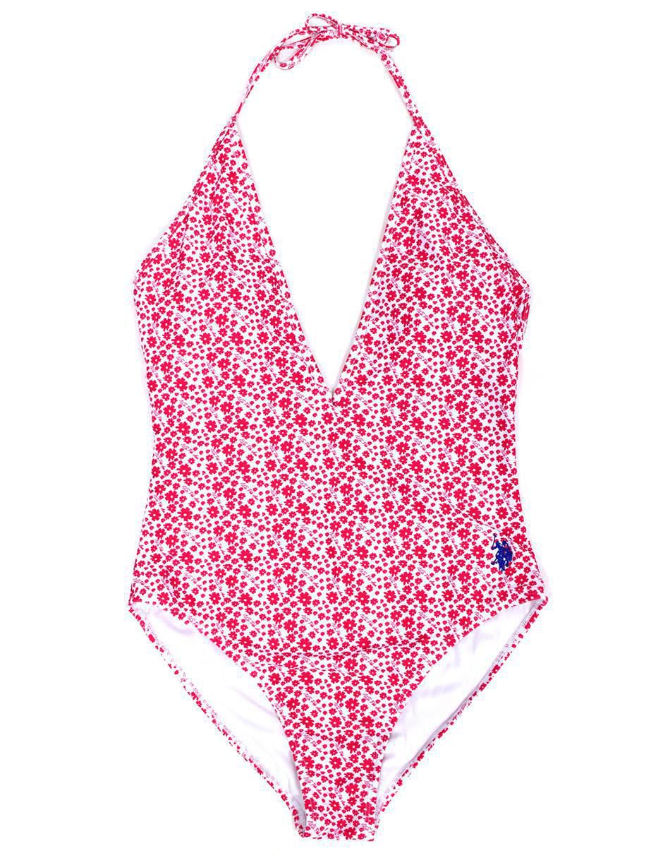 Traje de baño completo estampado floral para mujer 3