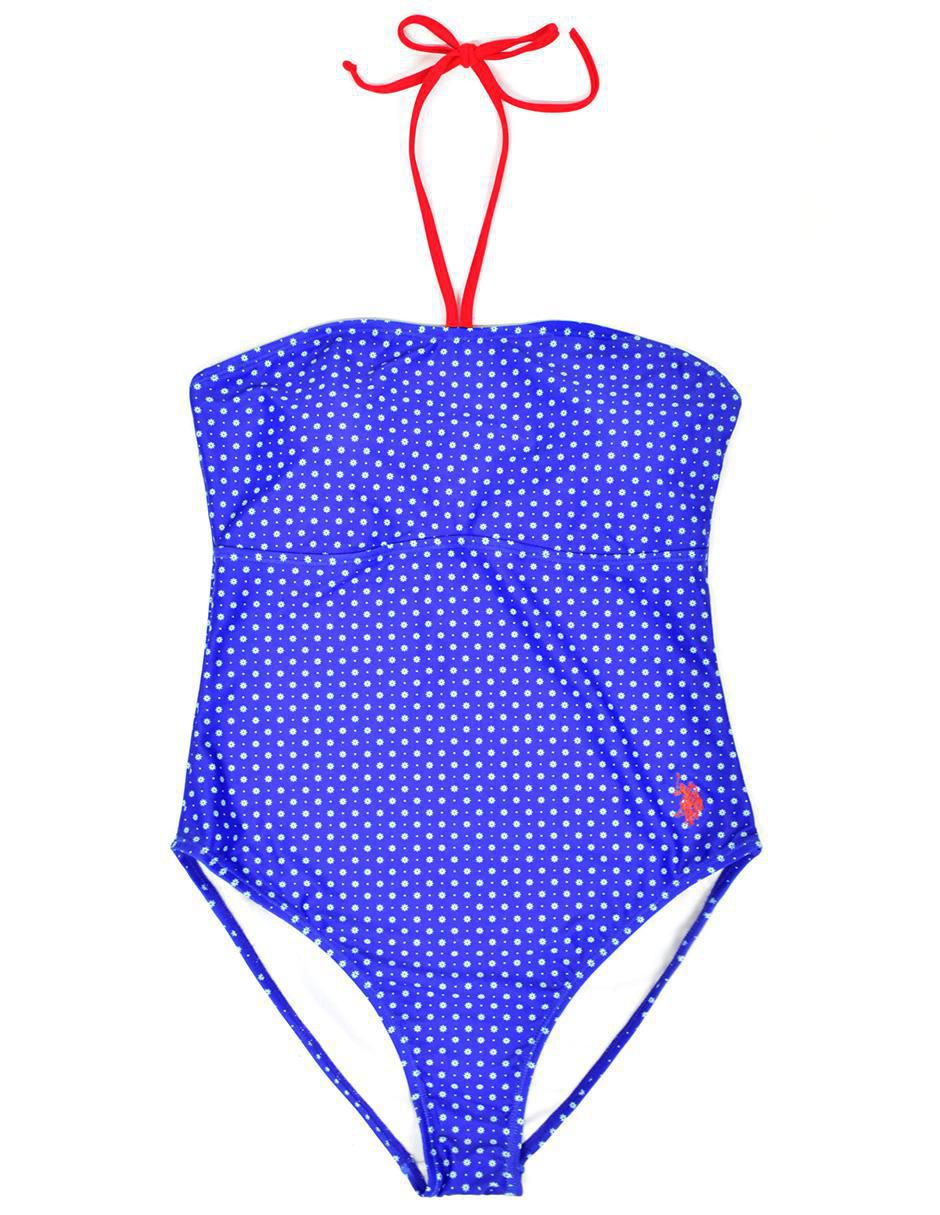 Traje de baño completo estampado floral para mujer 3