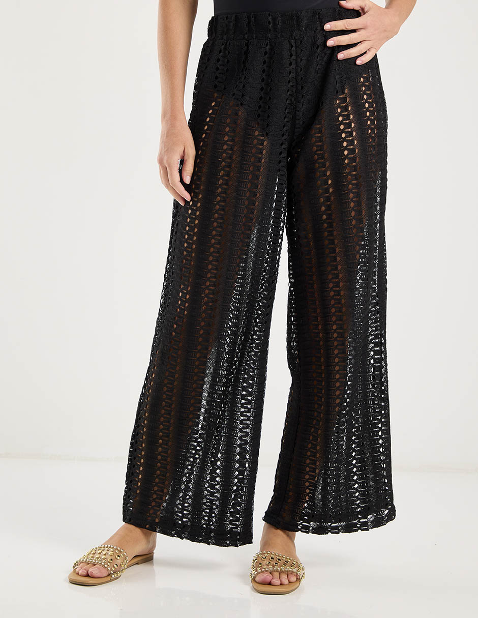 Pantalón relaxed palazzo para mujer
