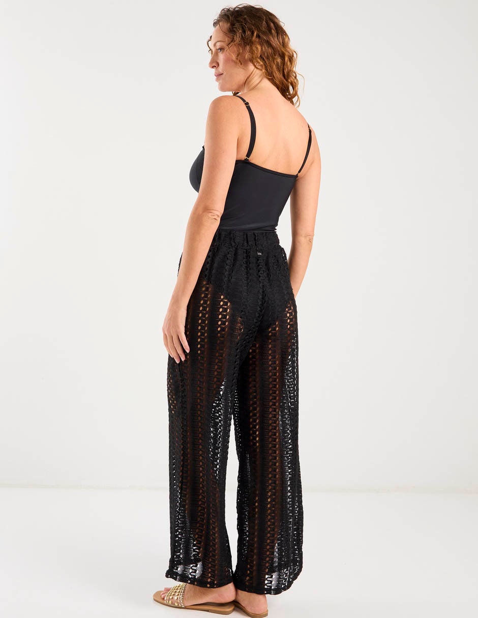 Pantalón relaxed palazzo para mujer 6
